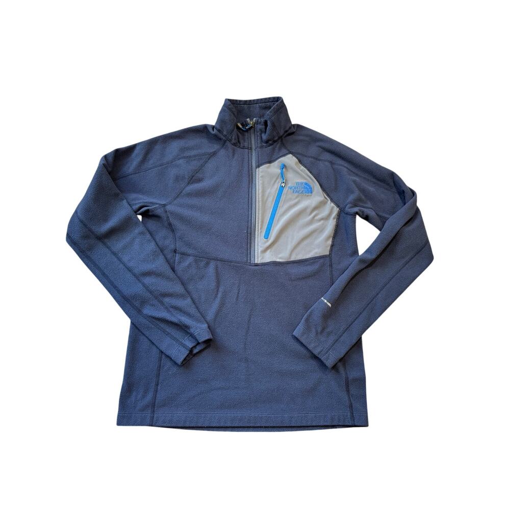 The North Face Men's 1/4 Zip Fleece Pullover Jacket  Navy Blue Size Small
